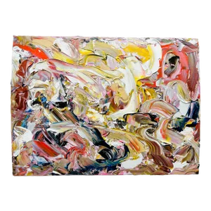 Abstract Composition by Erik Sulander on Artist Board Using Acrylic Paints.