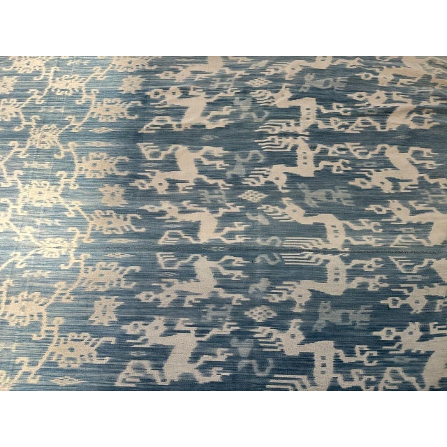 Mid 20th Century Rare Bold Indigo Sumba Textile For Sale - Image 5 of 5