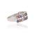 Contemporary 2.3 Ct Modern Multi Sapphire & Diamond Band Ring in 925 Sterling Silver, Size 6 For Sale - Image 3 of 14