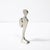 Willi Gutmann Modernist Abstract Figural Sculpture in Brushed Pewter Manner of Willi Gutmann For Sale - Image 4 of 9