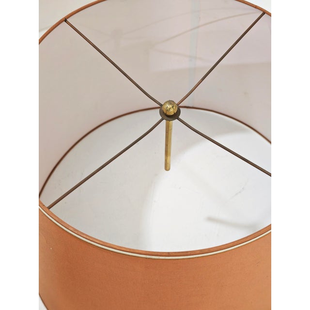 Metal Vintage Italian Ceramic and Brass Table Lamp, 1960s For Sale - Image 7 of 17