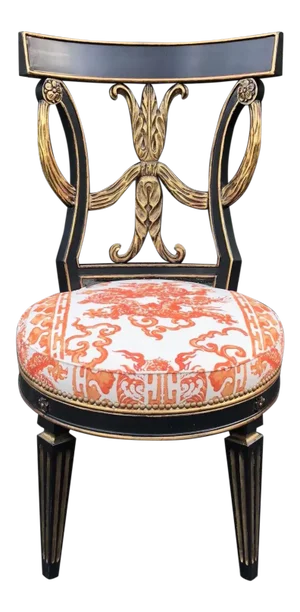 Regency Giltwood Designer Dining Chair by Randy Esada Designs for Prospr