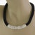 Contemporary Nouvelle Bague Diamond 18k Gold 925 Silver Enamel Cord Necklace 18"L For Sale - Image 3 of 6