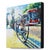 Contemporary Sound and Motion - Original Urban Bicycle Still Life Pointillist Acrylic Painting For Sale - Image 3 of 9