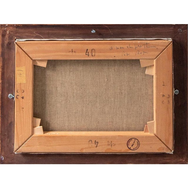 André Julien Prina, Stormy Landscape, Oil Painting on Canvas, Early 20th Century, Framed For Sale - Image 7 of 9