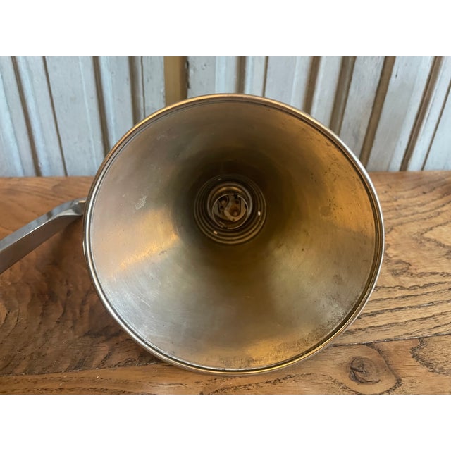 Silver Vintage French Art Deco Table Lamp, 1930 For Sale - Image 8 of 17