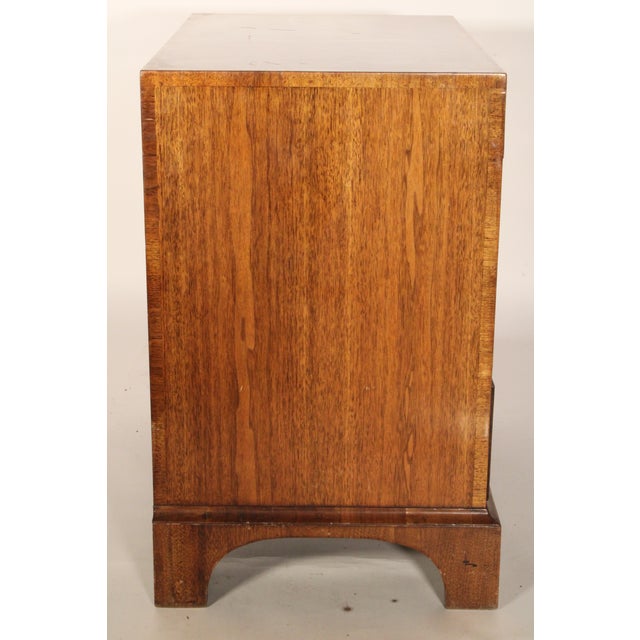 Late 20th Century Burton Ching George I Style Burl Elm and Walnut Chest of Drawers For Sale - Image 5 of 11