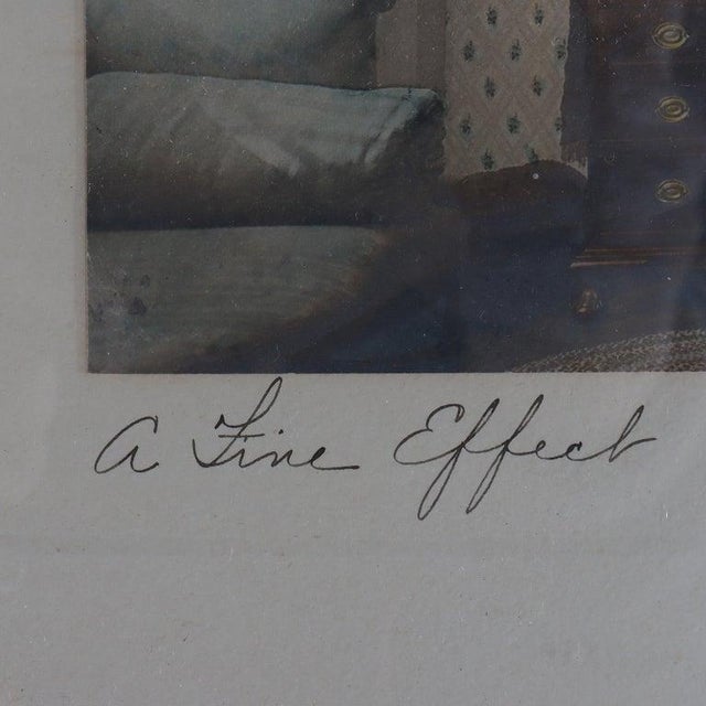 American Antique Wallace Nutting Print “A Fine Effect” Signed C1900 For Sale - Image 3 of 8