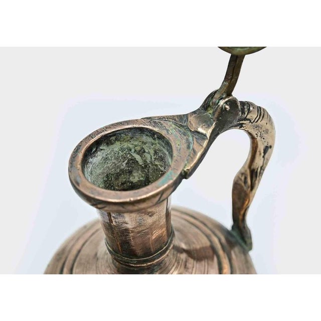 Antique Islamic Copper Jug, Italy For Sale - Image 3 of 6