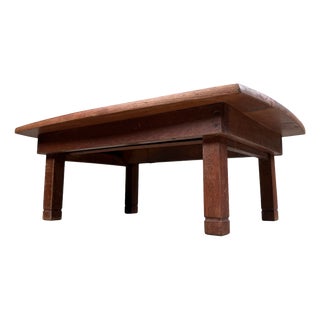 Small Japanese Wooden Table with Folding Legs, 1950s For Sale