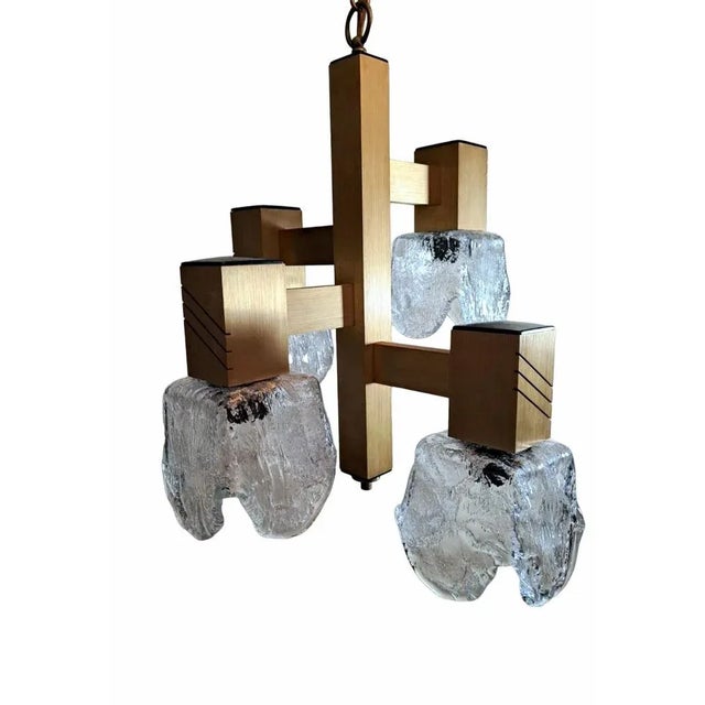 Space Age Chandelier in Aluminum and Half Crystal in the style of Sciolari Gaetano, 1964 For Sale - Image 13 of 13