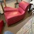 David Linley Aston Arm Chair W/ Ottoman in Burgundy For Sale In West Palm - Image 6 of 7