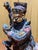 Wood Chinese Polychrome Wooden Wooden Sculpture of the Qing Dynasty, 18th Century. For Sale - Image 7 of 17