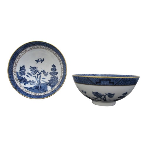 Royal Doulton Booths Blue Fine China Real Old Willow 3/4 Footed