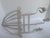 Metal Vintage White Metal Garden Wall Planter Shabby Chic Cottage Candleholder For Sale - Image 7 of 10