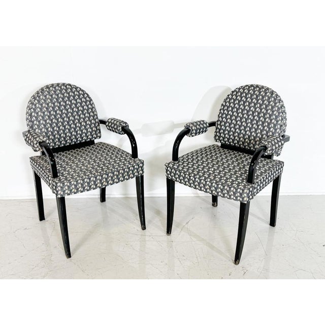 Art Deco Armchairs, Set of 8 For Sale - Image 4 of 8