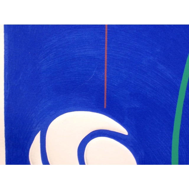 Jack Youngerman "Mandala (Blue)" Signed & Numbered Silkscreen Pochoir & Intaglio For Sale In Denver - Image 6 of 7