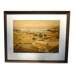 "Loch Ranza Bay, August 1924" Original Watercolor Painting