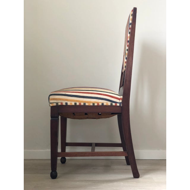 Brown Set of 4 Art Deco Amsterdam School ‘T Woonhuys Dining Chairs the Netherlands 1930s For Sale - Image 8 of 12