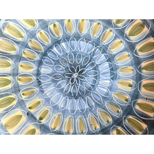 1950s Mid 20th Century Danish Pottery Platter by Ady Kroyer Johansen, Signed For Sale - Image 5 of 15