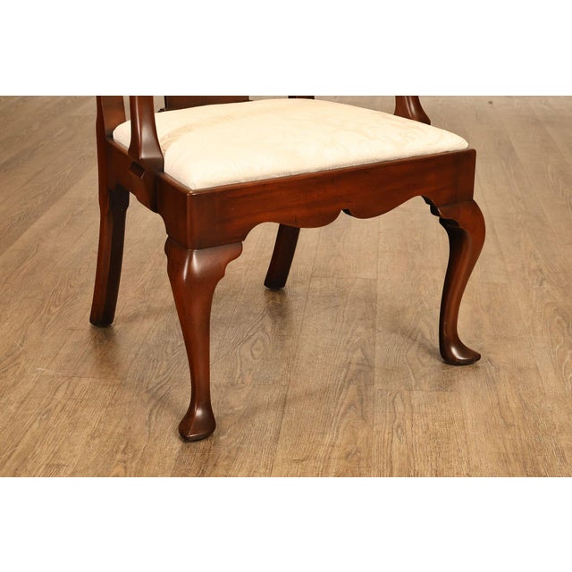 Kittinger Colonial Williamsburg Pair of Mahogany Armchairs CW 151 For Sale - Image 10 of 18