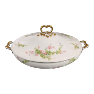 Late 18th Century William Guerin Limoges Covered Casserole Dish Is Gue5