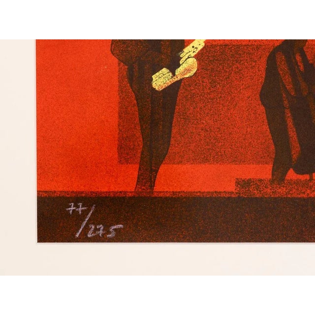 Jazz Singer, Screen Print on Thick Paper For Sale - Image 6 of 12