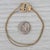 2010s 0.12ctw Sapphire Slide Charm Bracelet 14k Gold 6.5" Cable Chain Richard Glatter For Sale - Image 5 of 6