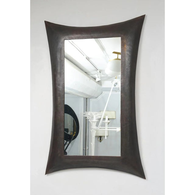 Contemporary Sculptural French Bronze Mirror For Sale In New York - Image 6 of 6