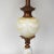 Art glass Murano style lamp with stacked yellow and white art glass balls. The glass balls on the body of the lamp are...
