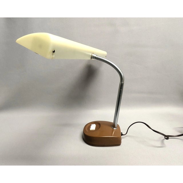 Metal Mid-Century Mobilite Gooseneck Desk Lamp For Sale - Image 7 of 9