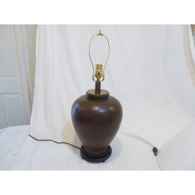 Mid 19th Century Antique Chinese Bronze Vase Lamp For Sale - Image 5 of 5