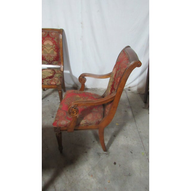 Traditional 1980s Ethan Allen Designer Dining Room Chairs Amazing For Sale - Image 3 of 12