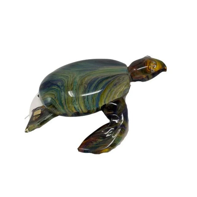 Stunning Murano Glass Turtles by Glass Master Oscar Zanetti Description: Add a touch of elegance to your home decor with...