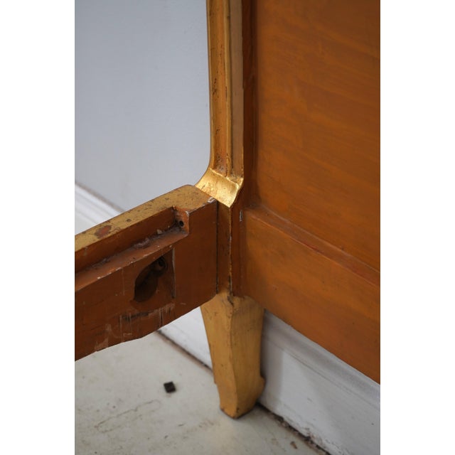 Antique Gold Gilt Queen Size Cane Back Bed For Sale - Image 15 of 16