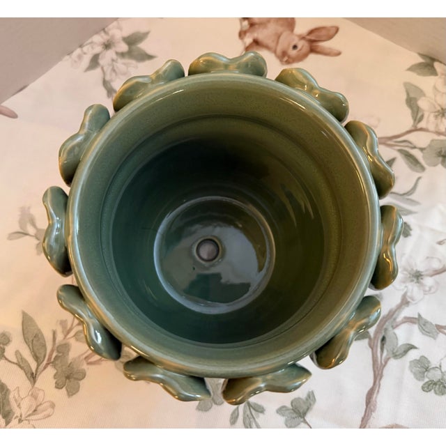 Vintage Ceramic Stoneware Planter For Sale In New York - Image 6 of 8