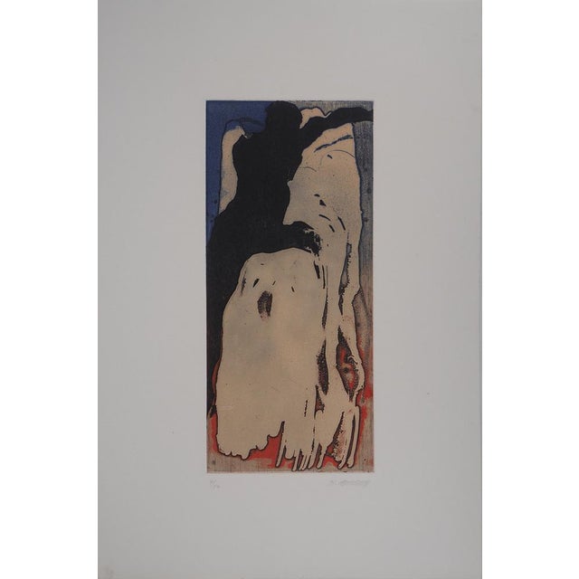 Yuk, Surrealist Figure (I Know She Is Going), 1991, Original Etching For Sale - Image 3 of 11