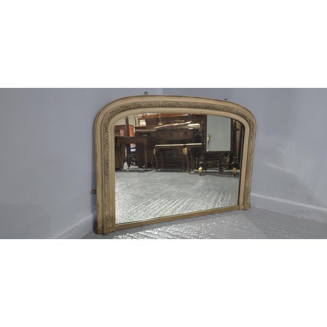 Victorian Painted Overmantle Mirror, 1880s For Sale - Image 3 of 10