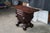 Antique American Empire Crotch Mahogany Drop Leaf Sewing Work Side Table Cabinet For Sale - Image 11 of 14