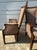 Brown Mid-Century Vintage Stylized French Country Club Chairs/Pair For Sale - Image 8 of 11