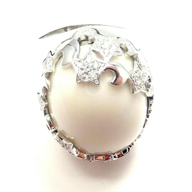 2000 - 2009 Pasquale Bruni 18k White Gold .65ctw Diamond Cielo Stars Ring sz 12 For Sale - Image 5 of 5