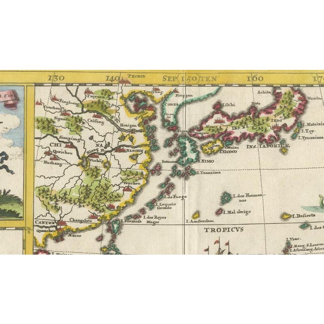 Antique Asian Map with Guam Inset, 1700 For Sale - Image 9 of 10