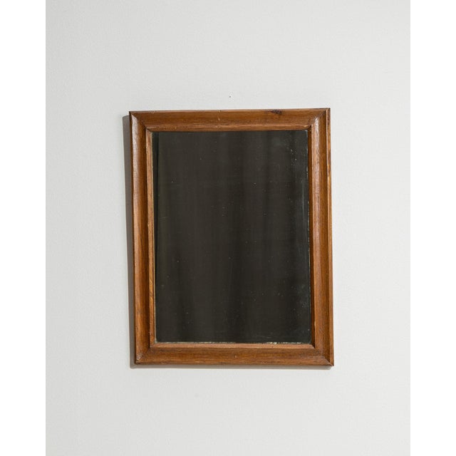 French 19th Century France Amber Wood Mirror For Sale - Image 3 of 10