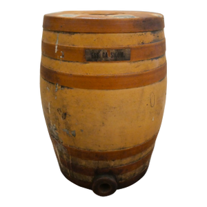 Mid 19th Century English Victorian Doulton & Watts Lambeth Stoneware 8 Gallon Capsicum Essence Keg