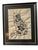 Linen Vintage Hand-Made Crewel-Style Embroidery of a Cat Featuring Florals - Framed 1976 Folk Art For Sale - Image 8 of 8