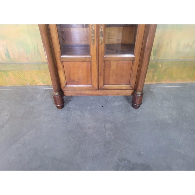Small Empire-Style Cherrywood Bookcase For Sale - Image 3 of 13