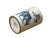 Ceramic Chinese Distressed White Porcelain Blue Kids Cow Graphic Holder Vase For Sale - Image 7 of 10