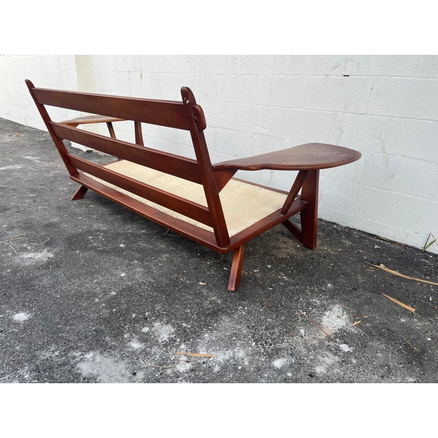 1930s 1930s Rare Transitional Modern Colonial Creations Paddle Arm Sofa by Herman DeVries for Cushman of Vermont For Sale - Image 5 of 11