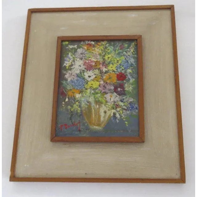 Mid 20th Century Still Life Flowers Painting, Framed For Sale - Image 4 of 10