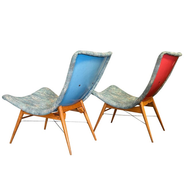 1960s Mid-Century Modern Armchairs by Miroslav Navrátil, 1960s, Set of 2 For Sale - Image 5 of 9